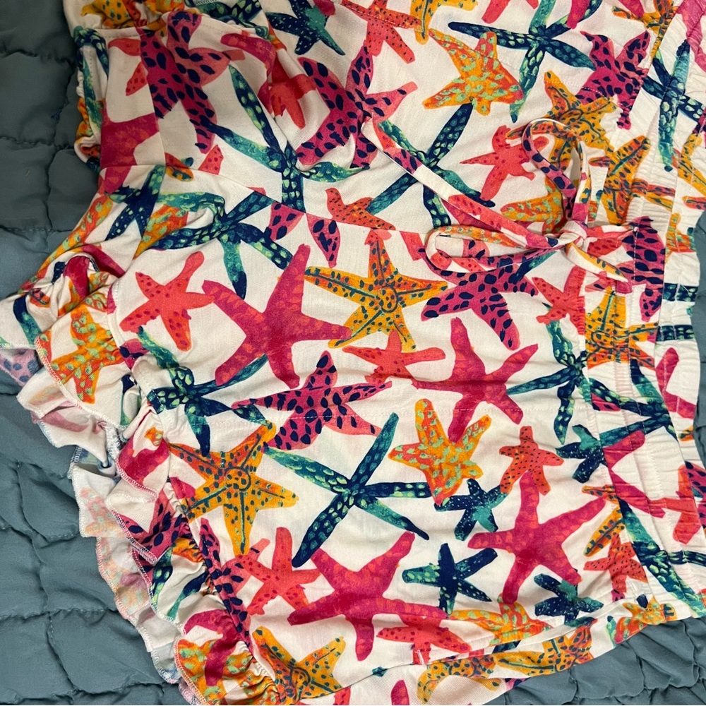 Soma pajama shorts with ruffle hem, size medium. - Picture 2 of 4